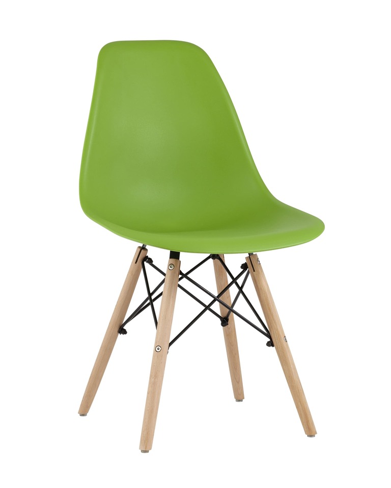 Фото №10  Стул Eames Style DSW зеленый (разборный каркас)