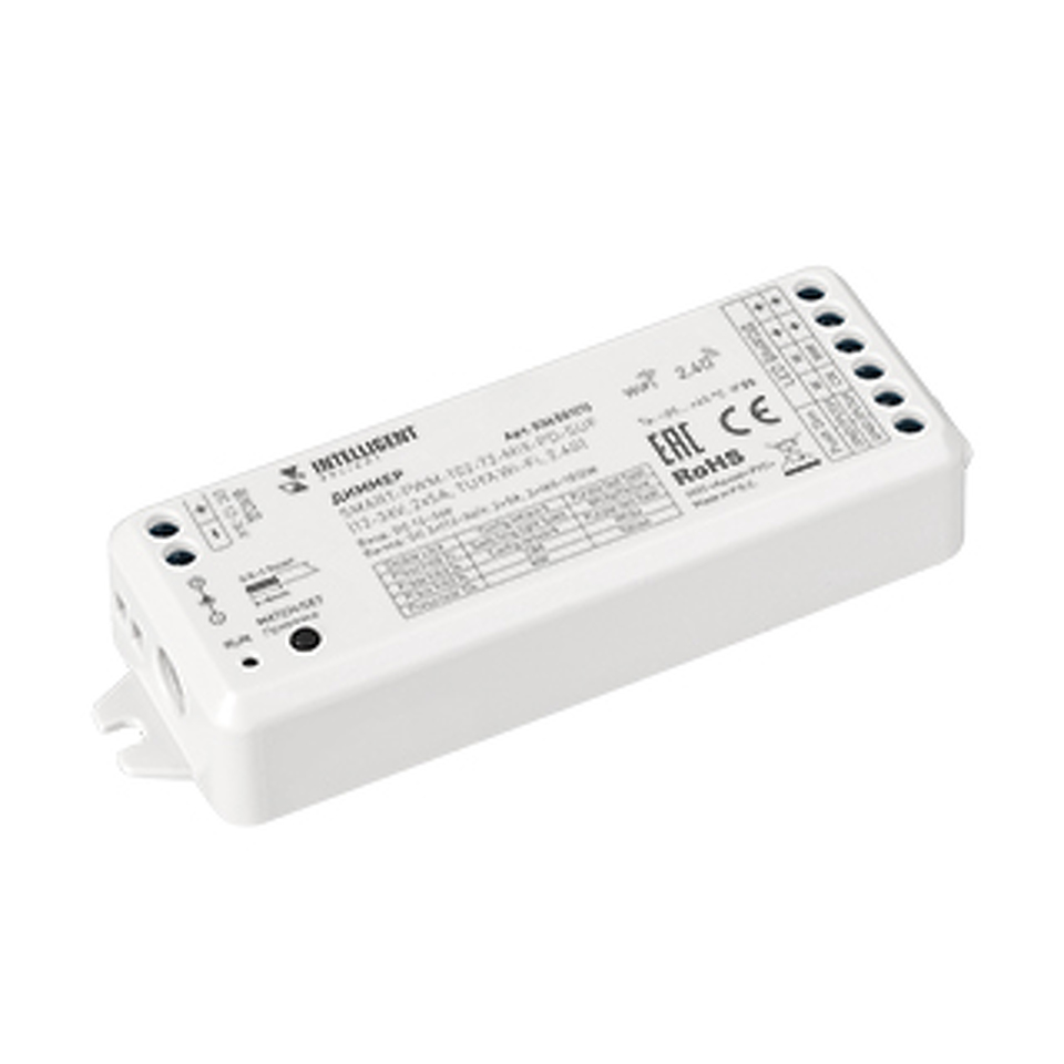 Фото №1  IARL INTELLIGENT ARLIGHT Диммер SMART-PWM-102-72-MIX-PD-SUF (12-36V, 2x5A, TUYA Wi-Fi, 2.4G) ( Контроллер)