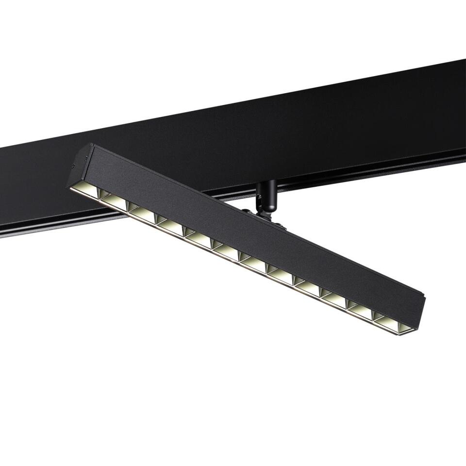 Фото №7  NOVOTECH 358610 SHINO NT21 045 черный Трековый светильник для низковольного шинопровода IP20 LED 4000K 12W 48V FLUM