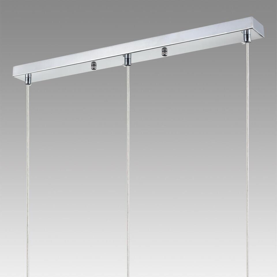 Фото №10  Подвесной светильник LUMION 8102/3A COMFI LN26 408 хром/прозрачный металл/металл Подвес Е14 3*40W 220V ISHA
