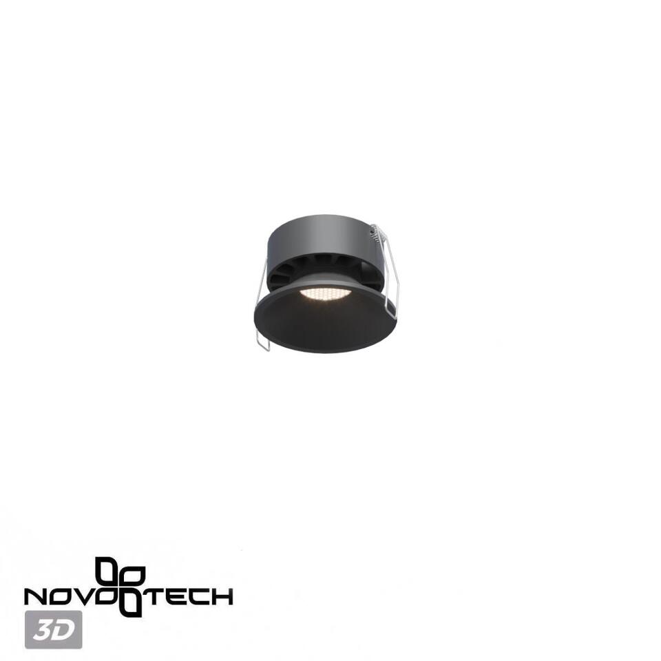 Фото №9  NOVOTECH 359852 WIR NT25 506 черный Светильник встраиваемый с переключателем цв. температуры IP20 LED 12W 220-240V 2700К\3200К\4000К NOVA