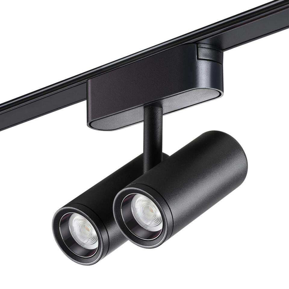Фото №5  NOVOTECH 359108 SHINO NT23 186 черный Трековый светильник для низков. шинопровода IP20 LED 4000K 2*8W 48V 1360Лм SMAL