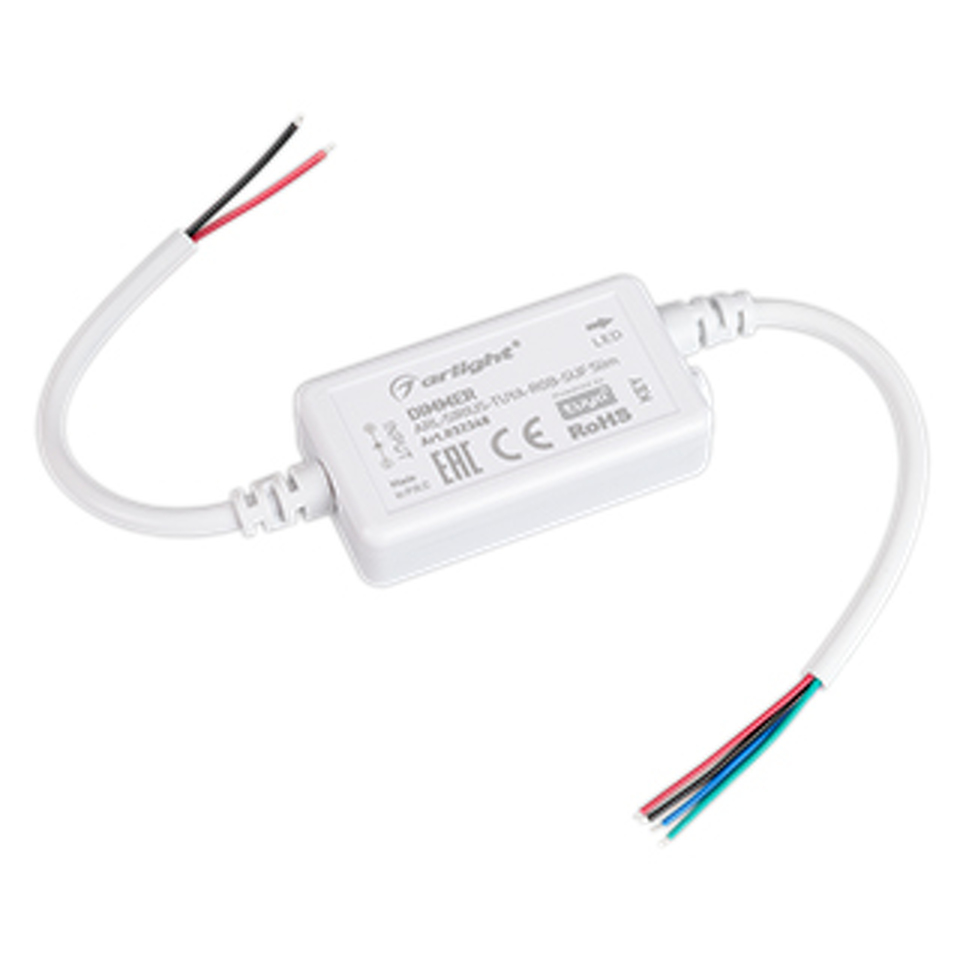 Фото №1  Arlight Диммер ARL-SIRIUS-TUYA-RGB-SUF Slim (12-24V, 3x2A, 2.4G) ( Контроллер)