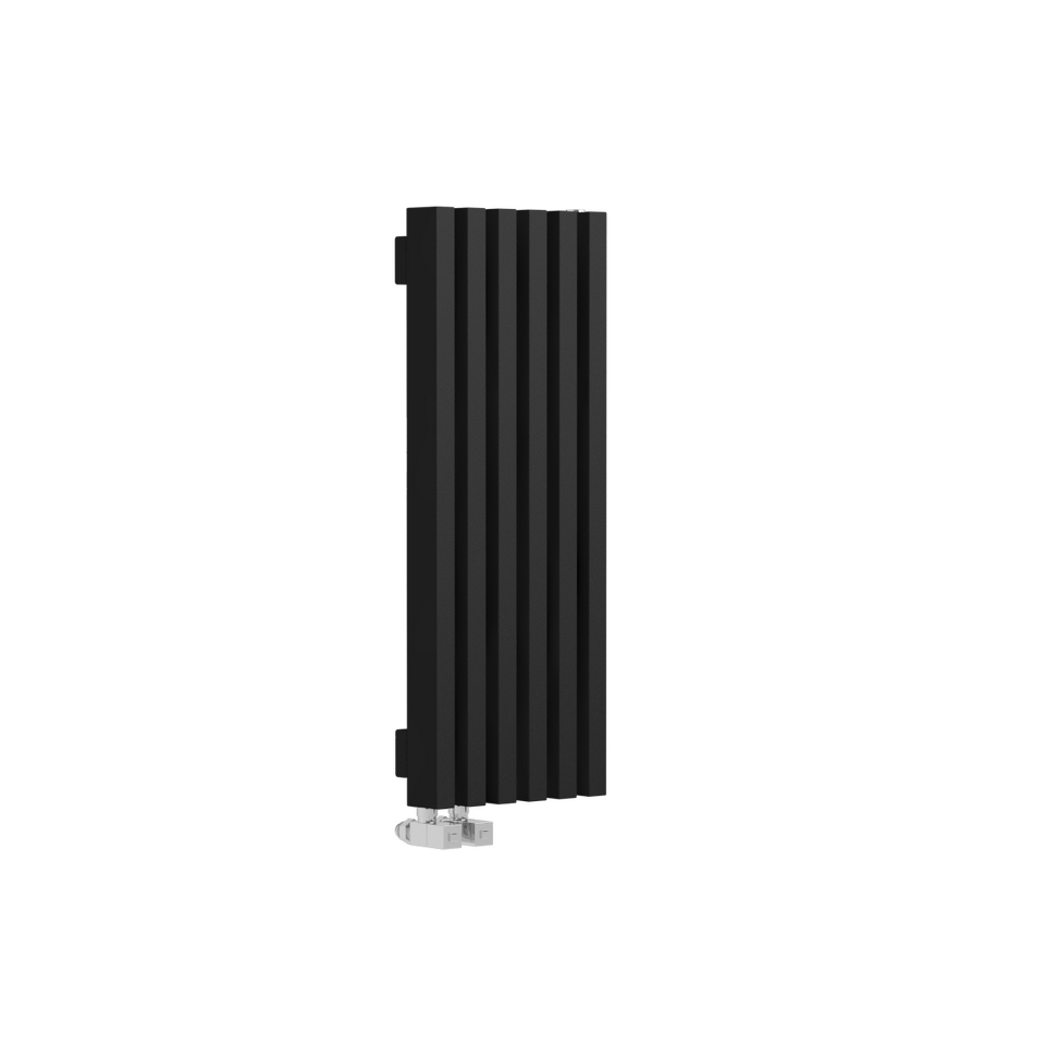 Фото №2  Радиатор Warmmet Luxe 60V длина 750 мм секций 6 цвет черный тип подключения: нижнее левое
