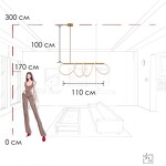 Превью фото №8  Подвесной светильник 10388P/A Brass Подвесной светильник LOFT IT Thread