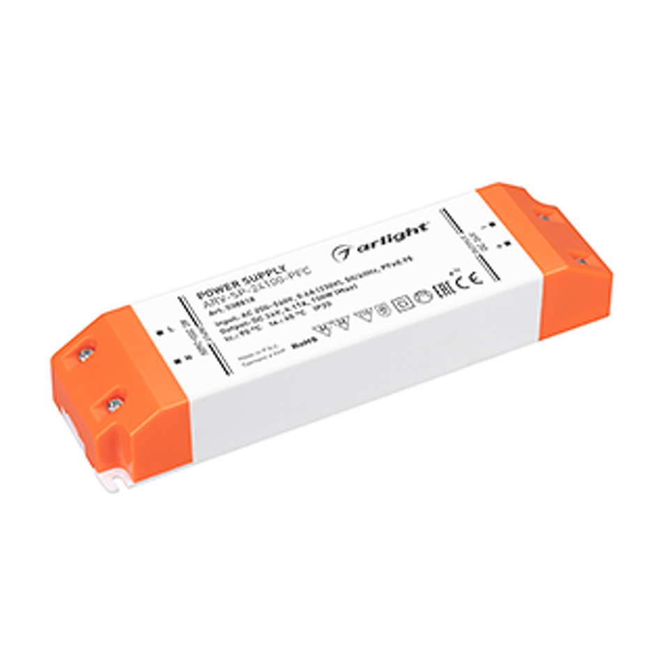 Фото №1  Arlight Блок питания ARV-SP-24100-PFC (24V, 4.17A, 100W) ( IP20 Пластик, 5 лет)