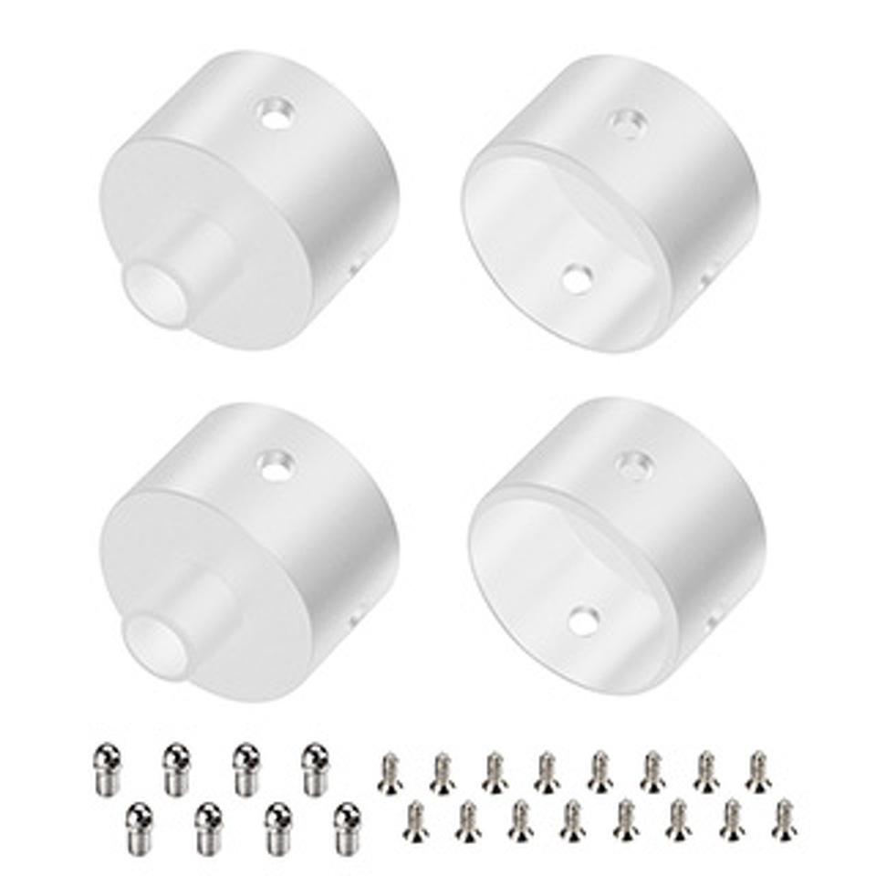 Фото №1  Arlight Заглушка WPH-FLEX-D22-360deg WHITE ALU с отверстием ( Металл)