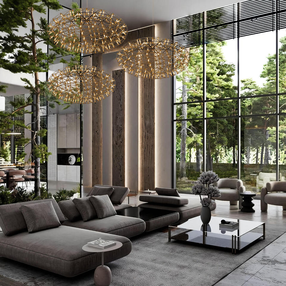 Фото №6  Подвесной светильник 9027-75 Gold Подвесной светильник LOFT IT Raimond