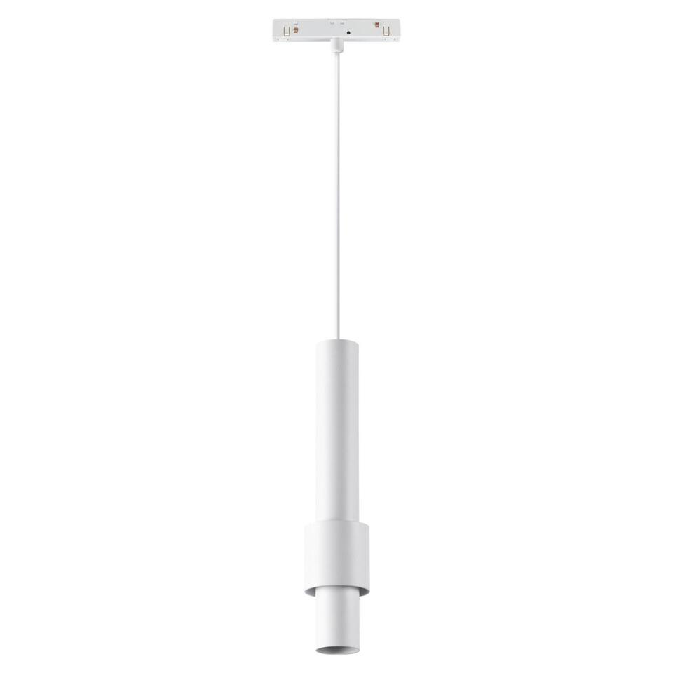 Фото №4  NOVOTECH 358552 SHINO NT21 049 белый Трековый светильник для низков. шинопровода, длина провода 1м IP20 LED 4000K 12W 48V FLUM