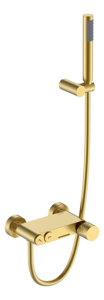 Фото №2  Boheme Смеситель STICK для ванны Matt Gold c ручкой DIAMOND