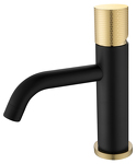 Превью фото №1  Boheme Смеситель STICK для умыв. низ. BLACK TOUCH GOLD_Комплект
