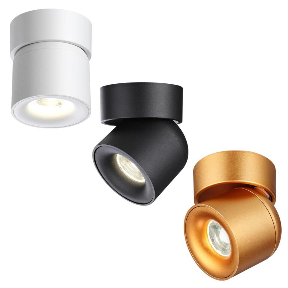 Фото №8  NOVOTECH 358808 OVER NT21 360 белый Светильник накладной светодиодный IP20 LED 10W 850Лм 4000K 220V GESSO