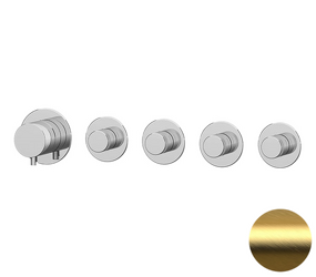 Фото Смеситель для душа Remer X Style N98D4PBG, золото брашированное