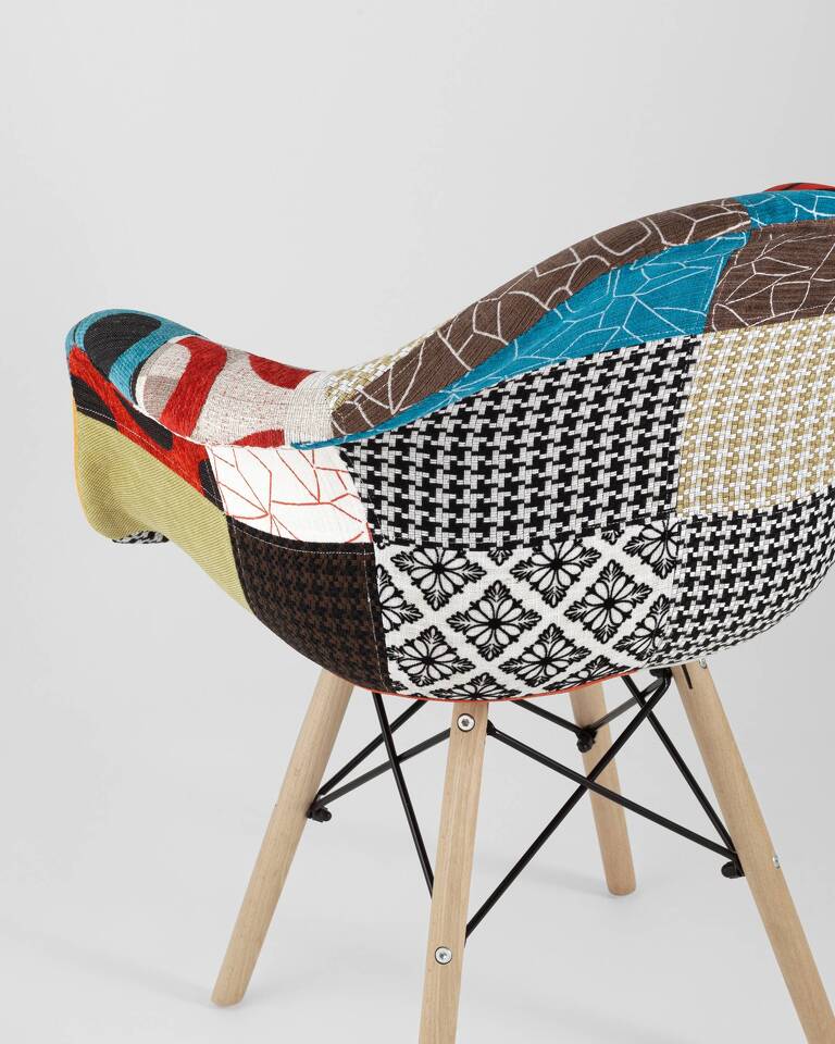 Фото №10  Кресло Кресло Eames DSW пэчворк