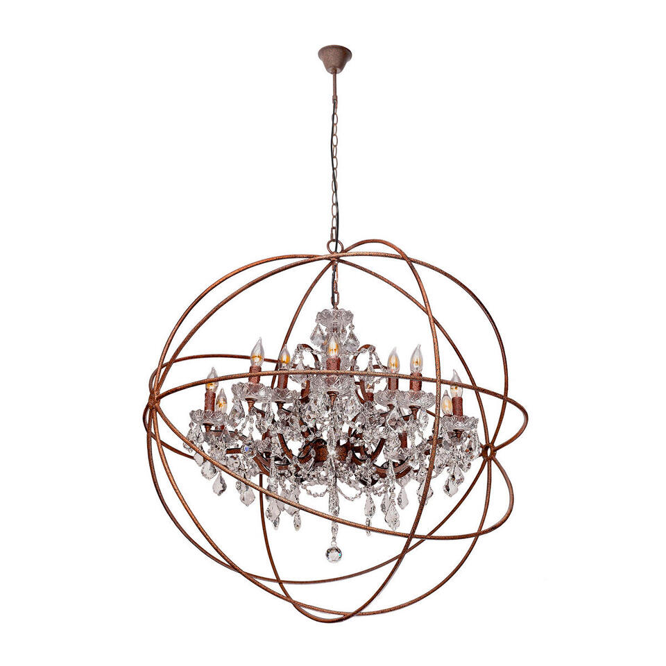 Фото №4  Люстра LOFT1897/15 Подвесная люстра LOFT IT Foucaults orb crystal