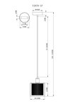 Превью фото №10  Подвесной светильник Подвесной светильник Moderli V2870-1P Brizzi