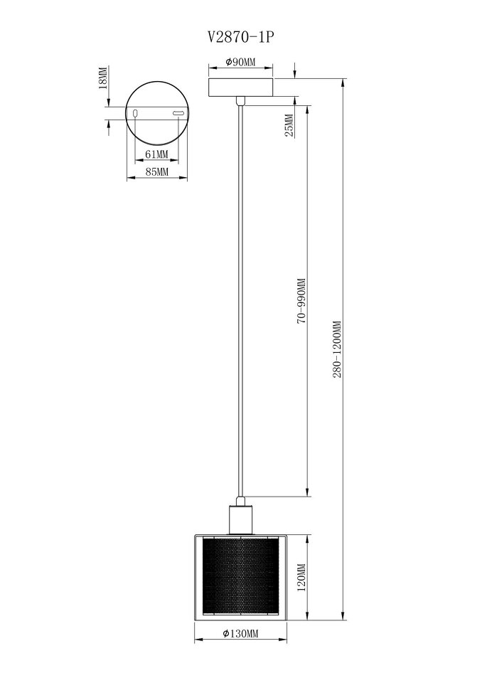 Фото №10  Подвесной светильник Подвесной светильник Moderli V2870-1P Brizzi