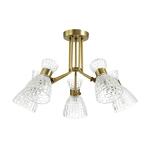 Превью фото №1  Люстра LUMION 3704/5C COMFI LN26 110 античная бронза Люстра потолочная E14 5*40W 220V JACKIE