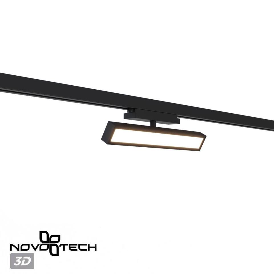 Фото №7  NOVOTECH 359778 PORT NT25 260 черный Светильник однофазный трехжильный трековый с переключ. цв. температуры IP20 LED 18W 180-265V 2700К/3200К/4000К STRATUS