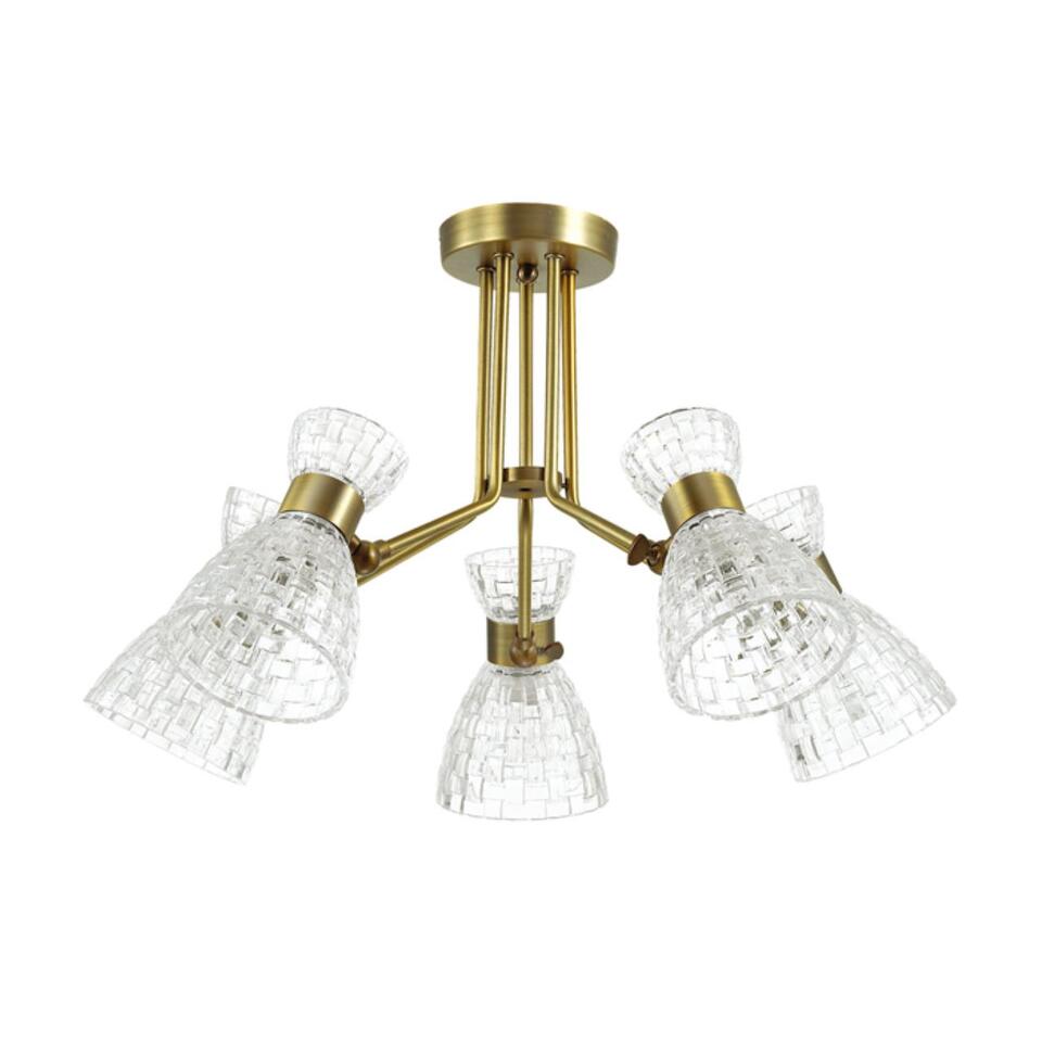 Фото №4  Люстра LUMION 3704/5C COMFI LN26 110 античная бронза Люстра потолочная E14 5*40W 220V JACKIE
