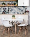 Превью фото №6  Стул Eames Style DSW белый x4 (разборный каркас)
