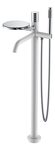 Превью фото №1  Boheme Смеситель STICK напольный WHITE DIAMOND CHROME