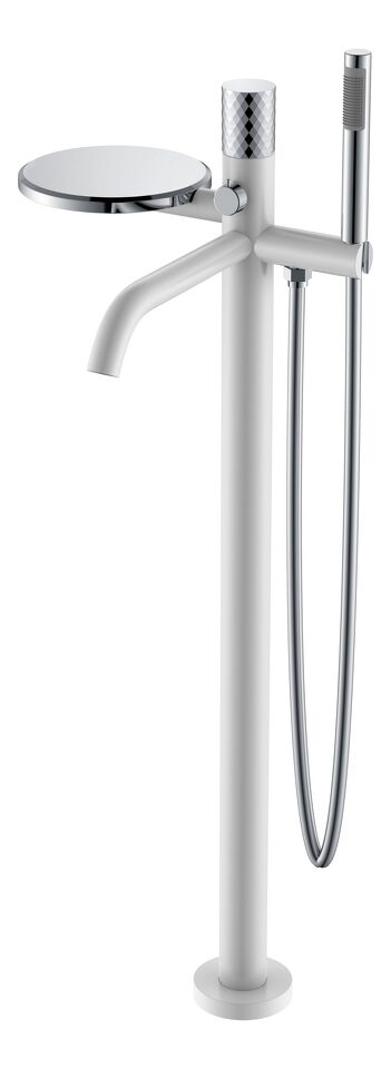 Фото №2  Boheme Смеситель STICK напольный WHITE DIAMOND CHROME