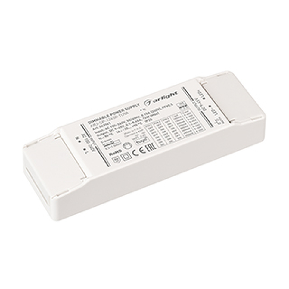 Фото №1  Arlight Блок питания ARJ-SP-12450-TUYA (12W, 9-45V, 0.1-0.45A, WiFi, 2.4G) ( IP20 Пластик, 5 лет)