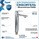 Превью фото №2  Teymi Смеситель для раковины Ellie высокий, хром T10208
