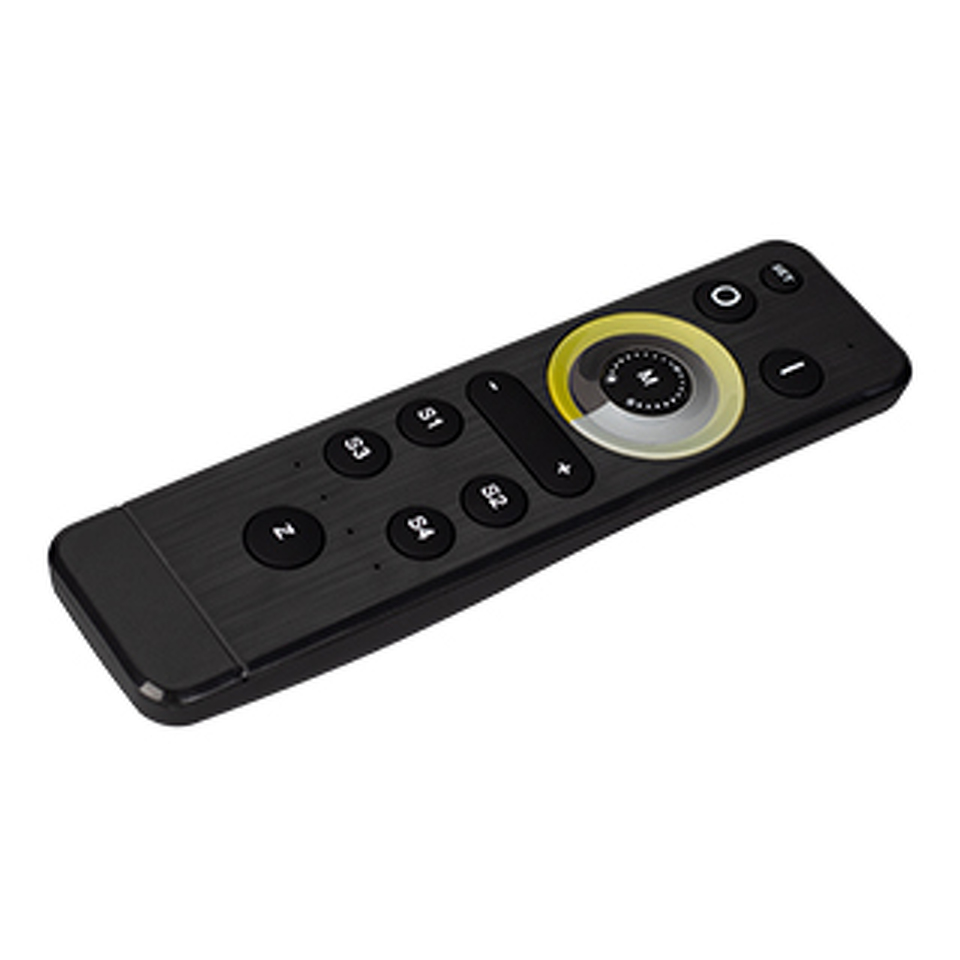 Фото №1  Arlight Пульт ARL-SIRIUS-DIM/MIX Black (4 зоны, 2.4G) ( IP20 Пластик, 3 года)