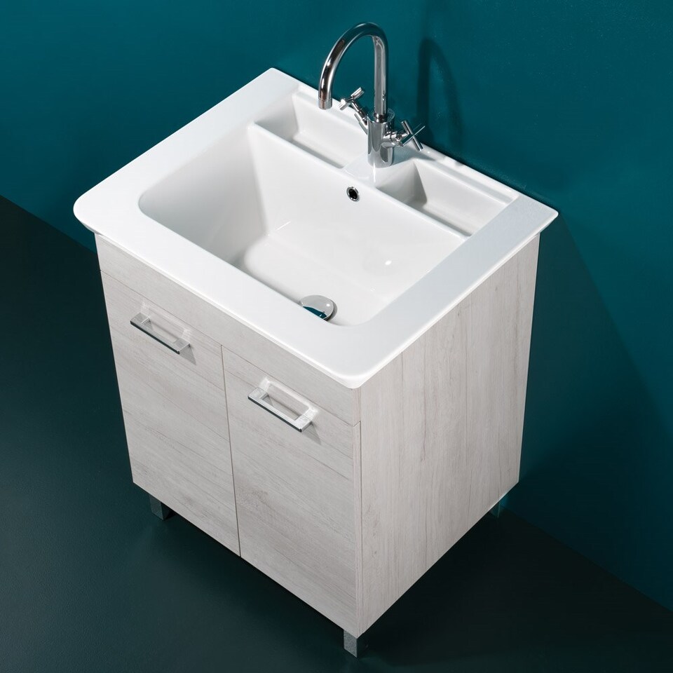 Фото №6  Раковина 41994 Althea Deep System хозяйственная раковина 51x51 см.  Белый глянец