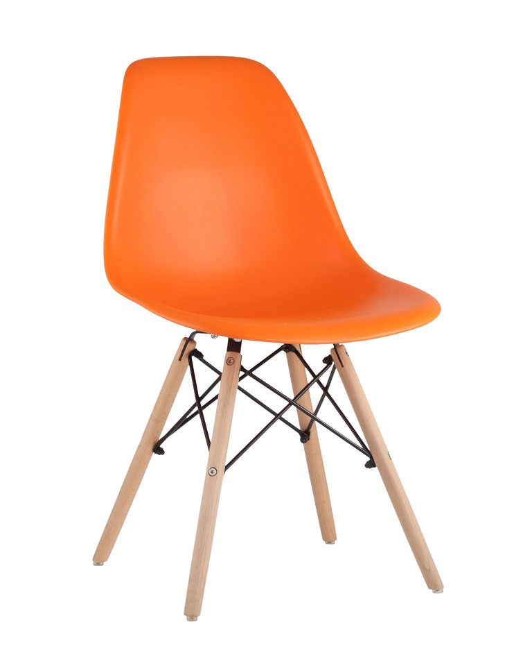 Фото №10  Стул Eames DSW оранжевый