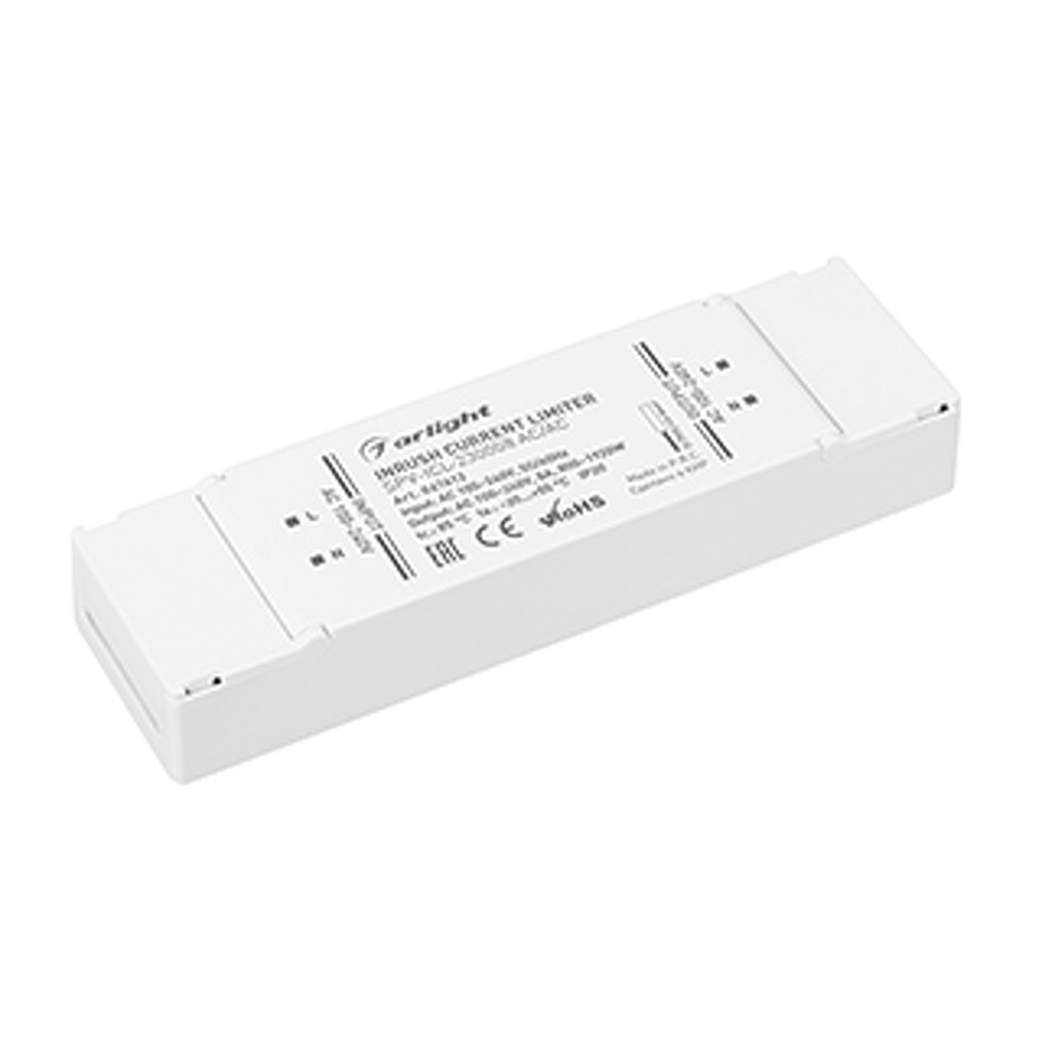 Фото №1  Arlight Ограничитель пускового тока SPV-ICL-230008 AC/AC (100-240V, 8A) ( IP20 Пластик, 5 лет)