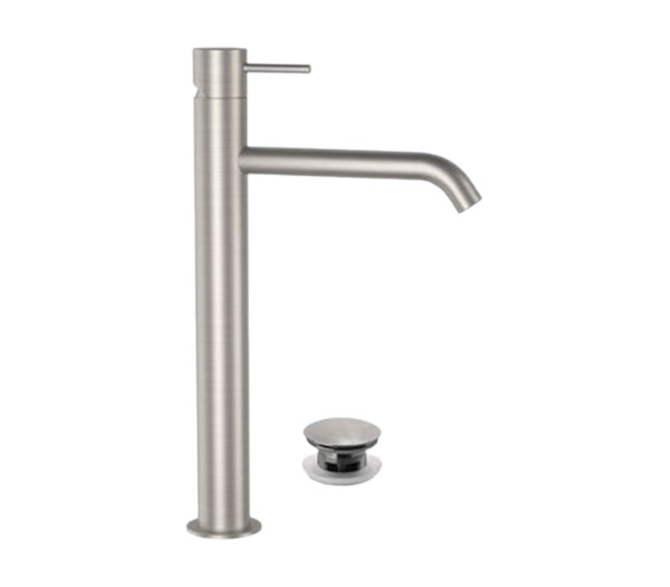 Фото №2  Смеситель для раковины Remer X Style INOX SSX10LXLB, нержавеющая сталь