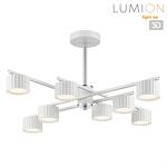 Превью фото №1  Люстра LUMION 8241/8C COMFI LN26 244 белый/хром, металл Люстра потолочная LED GX53 8*7W 220V KARINA