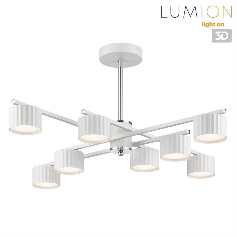 Фото №12  Люстра LUMION 8241/8C COMFI LN26 244 белый/хром, металл Люстра потолочная LED GX53 8*7W 220V KARINA