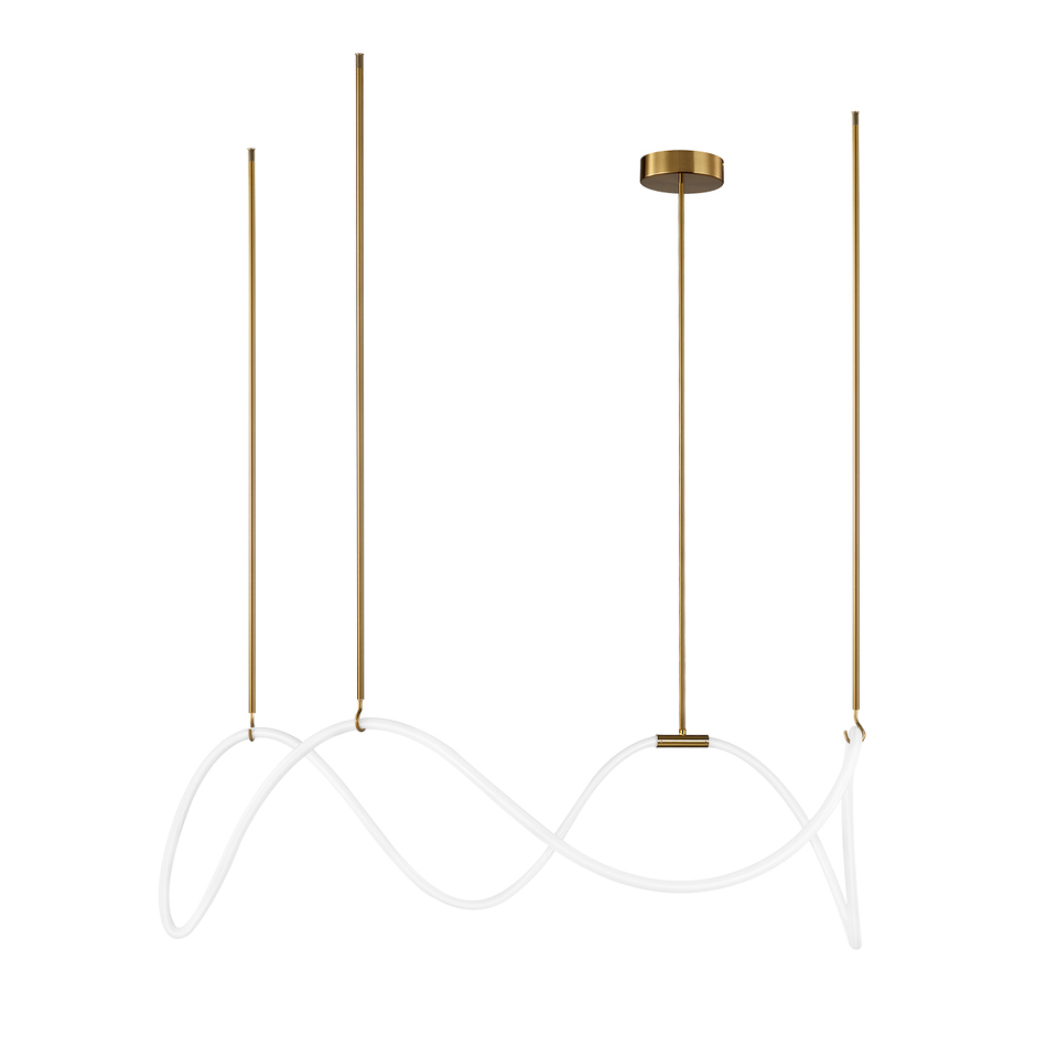 Фото №8  Подвесной светильник 10388P/C Brass Подвесной светильник LOFT IT Thread