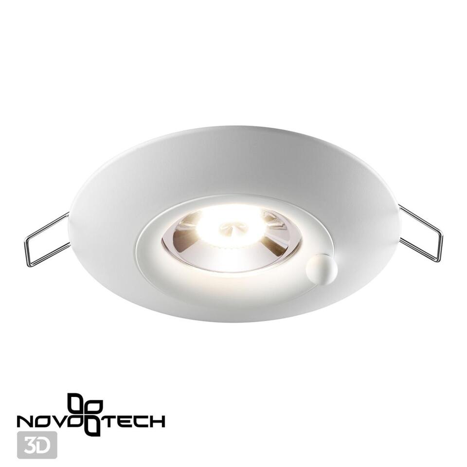 Фото №2  NOVOTECH 370789 SPOT NT21 530 белый Светильник встраиваемый влагозащищенный IP44 GU10 50W 220V WATER