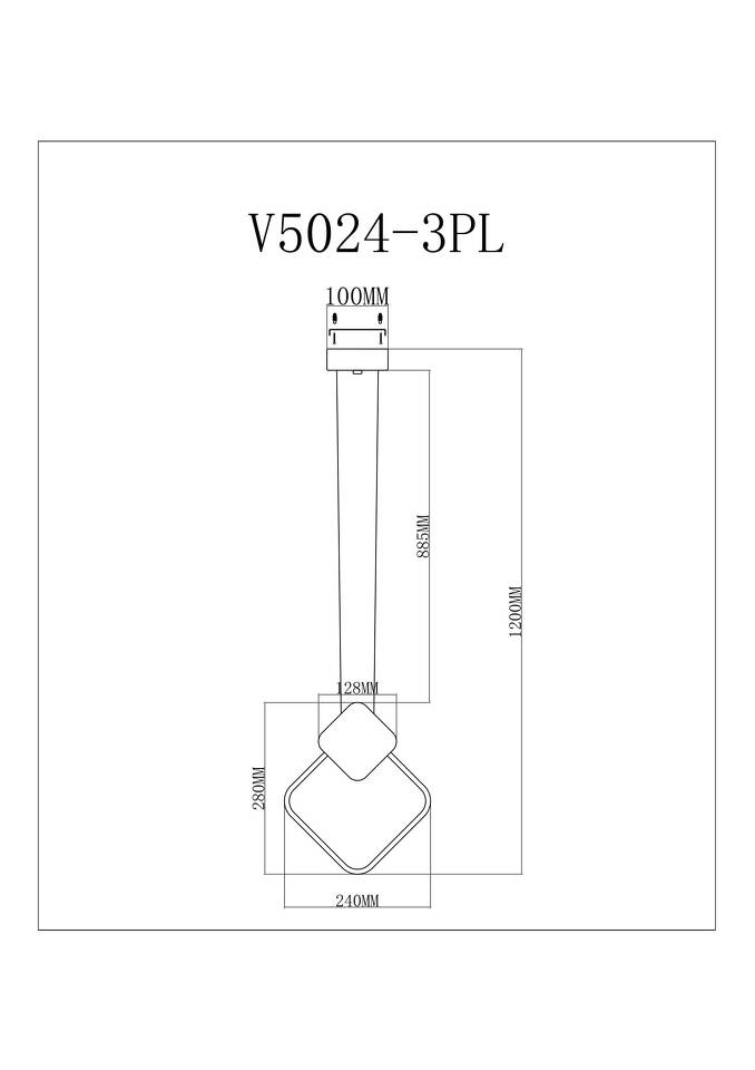 Фото №6  Подвесной светильник Светодиодный подвесной светильник Moderli V5024-3PL Store