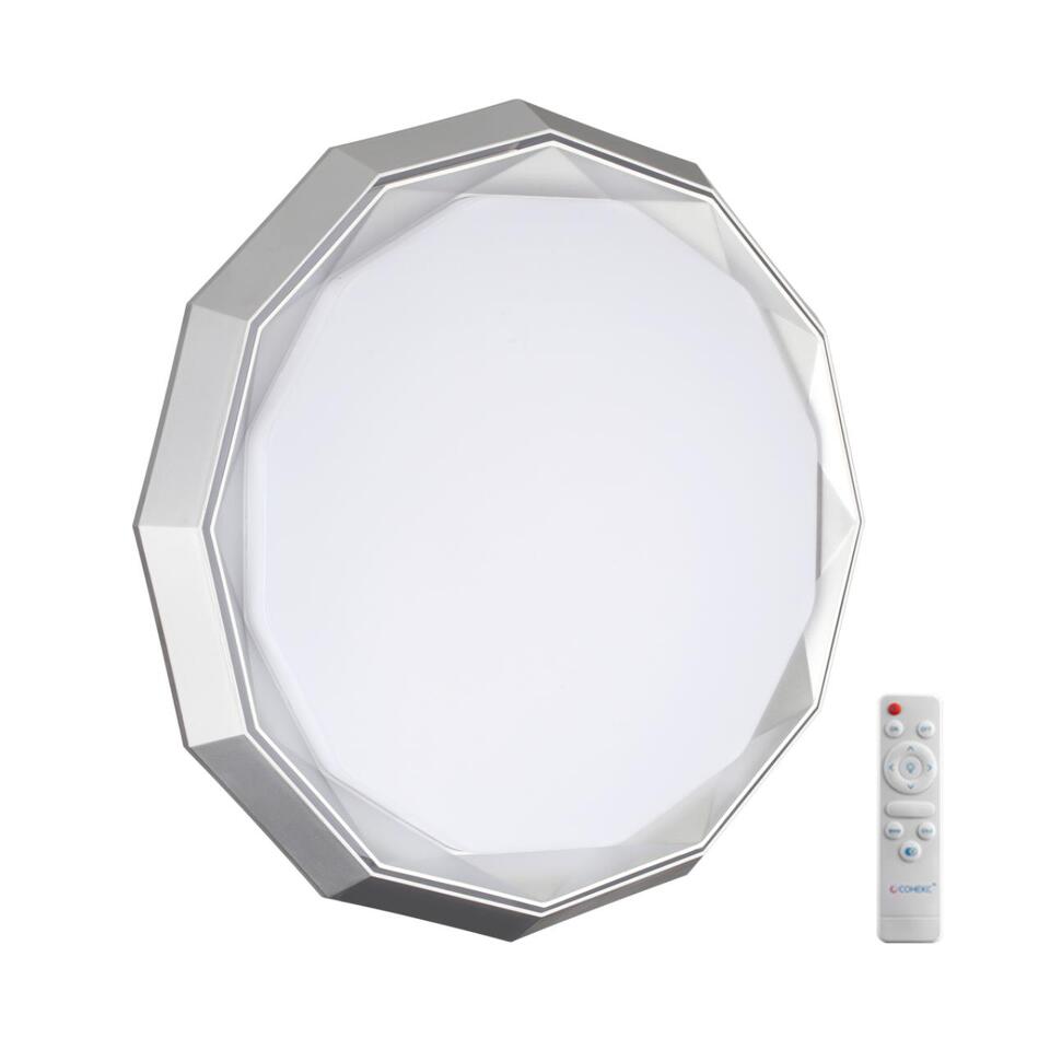 Фото №7  SONEX 7671/DL COLOR SN 000 Светильник пластик/белый/хром LED 48Вт 3000-6000К D435 IP43 пульт ДУ VAXIN