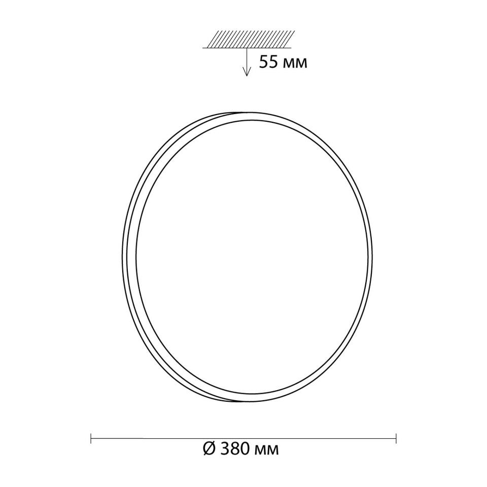 Фото №5  SONEX 3014/DL TAN SN 206 Светильник пластик/белый LED 48Вт 3000-6300K D380 IP43 пульт ДУ/ LampSmart SMALLI