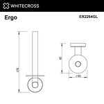 Превью фото №2  Держатель запасного рулона туалетной бумаги WHITECROSS Ergo ER2264GL (золото)