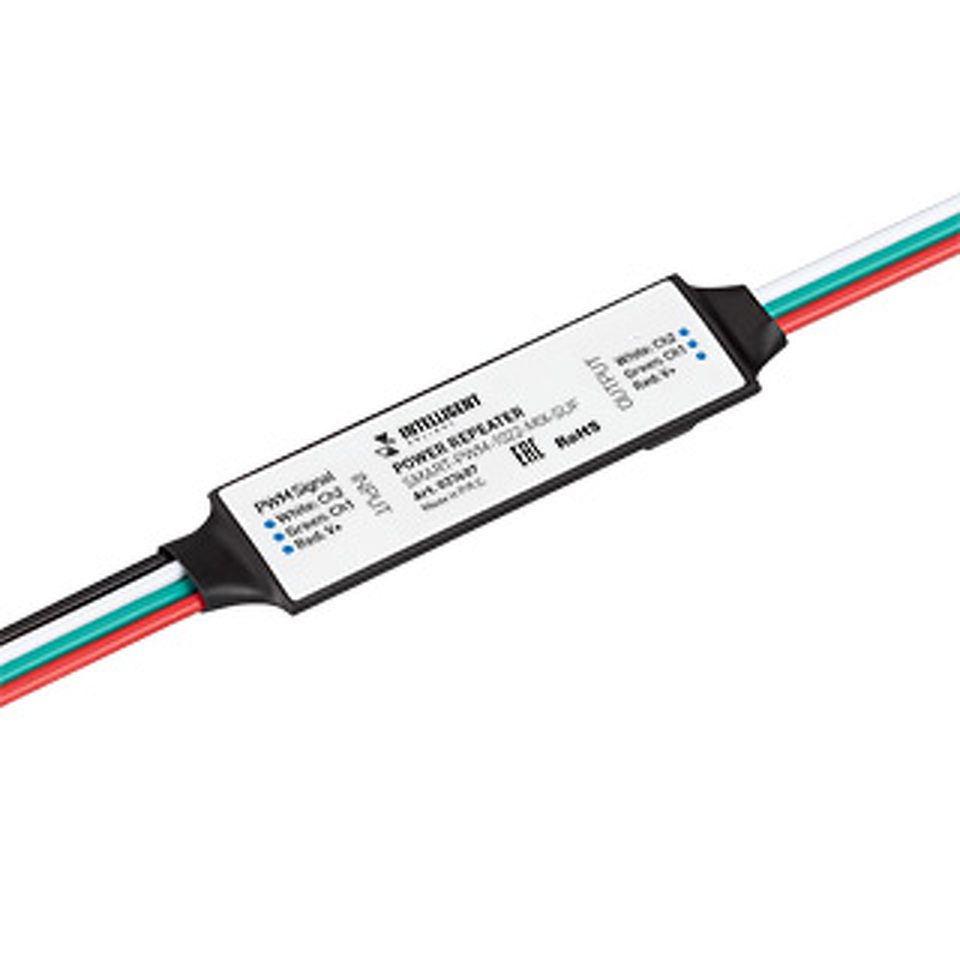Фото №1  IARL INTELLIGENT ARLIGHT Усилитель SMART-PWM-1022-MIX-SUF (12-24V, 2x2.5A) ( IP20 Пластик, 5 лет)