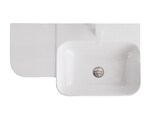 Превью фото №1  Раковина 40813 / PCV80D Althea Cover раковина подвесная 80x46  Белый глянец
