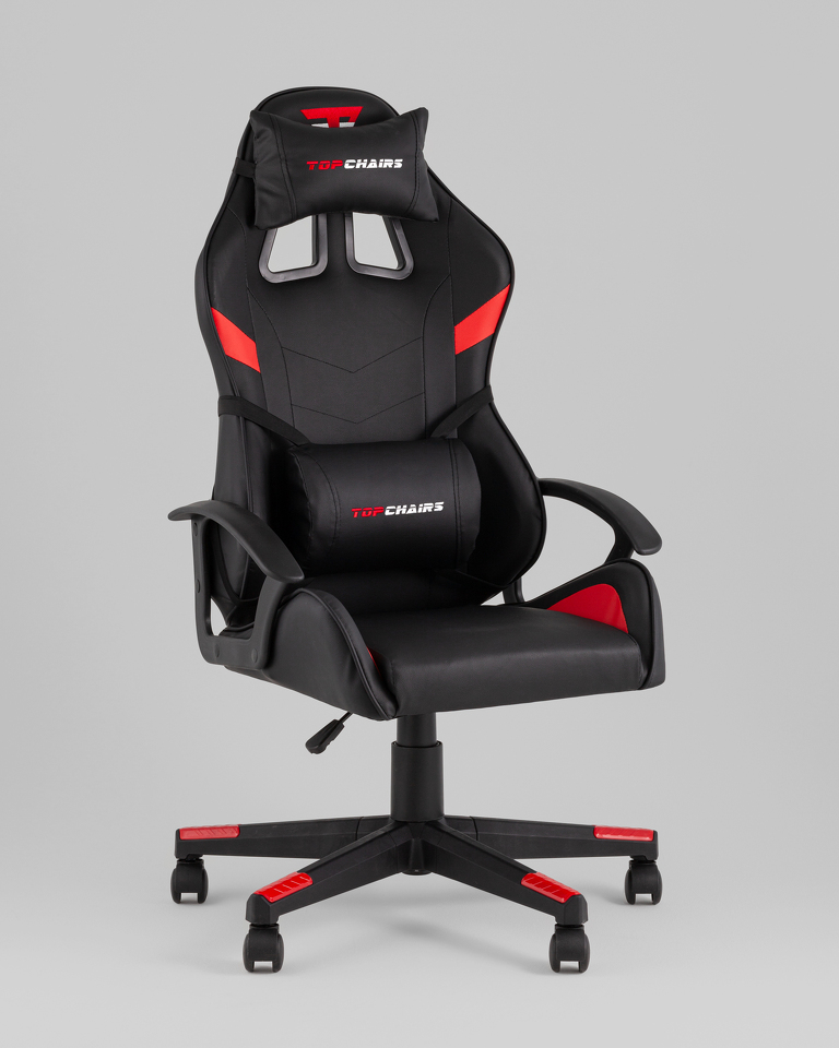 Фото №10  Кресло Кресло спортивное TopChairs Warden черно-красный
