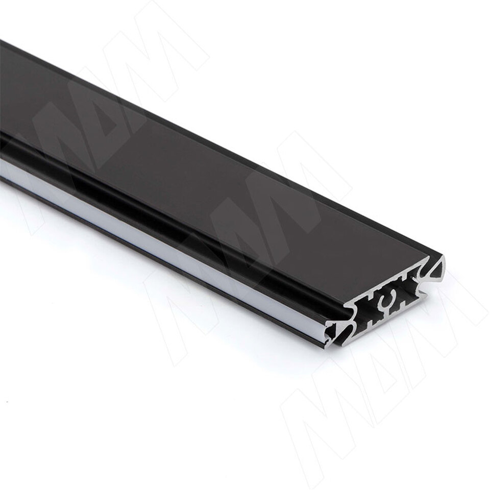 Фото №4  PULSE SLIM Несущий профиль под светодиодную ленту, черный (анод), L-3000 мм (SL3520PR-BL)