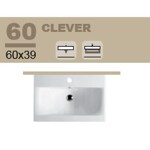 Превью фото №3  Раковина 30383 Althea Clever подвесная раковина 60x39 см.  Матовый белый Plus-Ton®