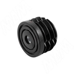 Фото PULSE Подпятник для круглой трубы D50 мм, с резьбой М10, черный (HL.R.50.M10.BL)
