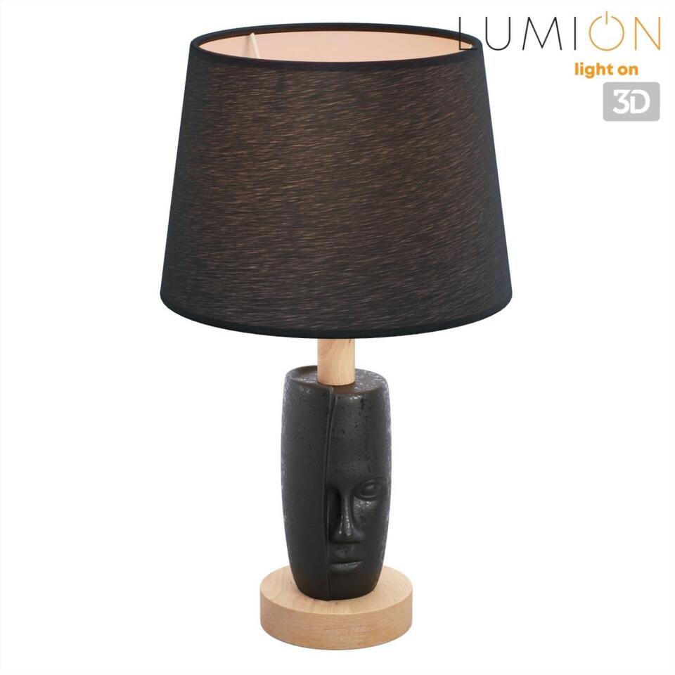 Фото №8  Настольная лампа LUMION 8209/1T MODERNI LN26 490 черный, керамика/текстиль Настольная лампа Е27 1*60W 220V VISIONA