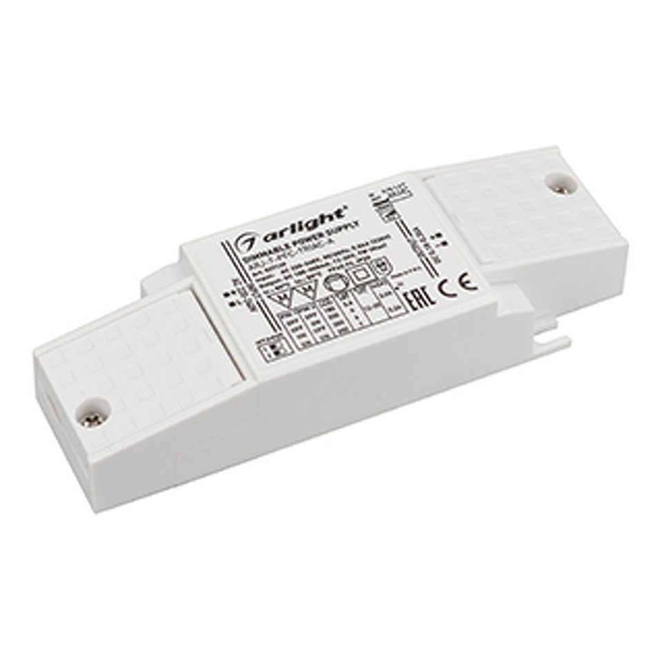 Фото №1  Arlight Блок питания ARJ-7-PFC-TRIAC-A (7W, 180-350mA) ( IP20 Пластик, 5 лет)